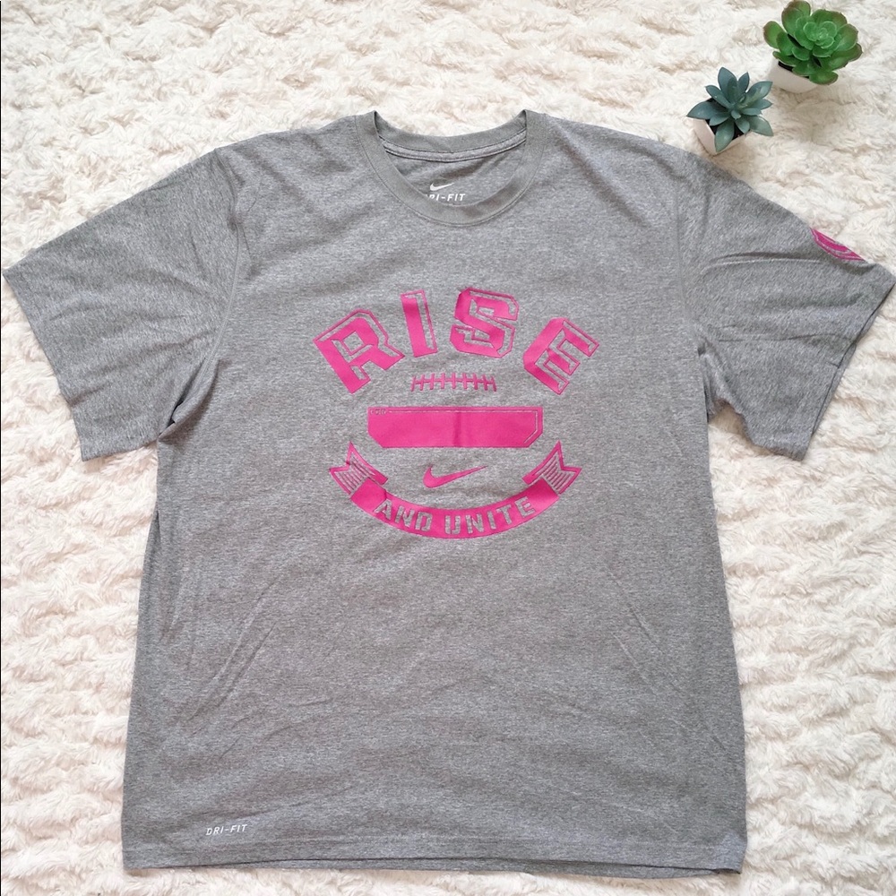 Nike Rise and Unite Pink Football Top